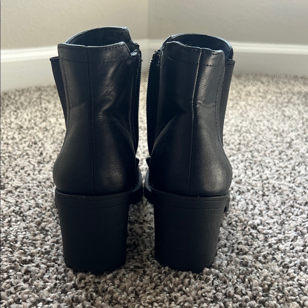 Sun + Stone Black Ankle Booties - Picture 2 of 6